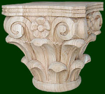 decorative columns, keys, and capitals created from quality wood, oak, maple, cherry, walnut, mahogany, pine and more