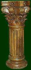 hand carved decorative columns