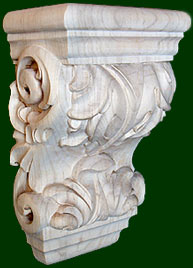 beautifully hand crafted wood corbels 1