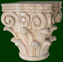 beautiful one of a kind decorative columns, capitals, and keys