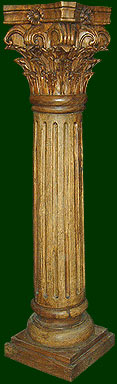 wood carved decorative column